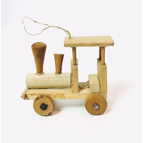 Vintage Wooden Girls at Play Christmas Ornaments Car Rocking Chair See Saw Lot - Picture 8 of 12